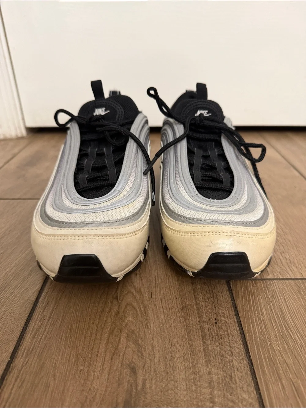 Nike Air Max 97 Men’s Sneakers In Gradient Black, Gray & Cream